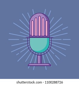 Retro microphone design