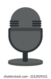 icono de dispositivo de micrófono retro aislado
