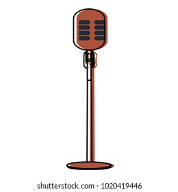 retro microphone icon