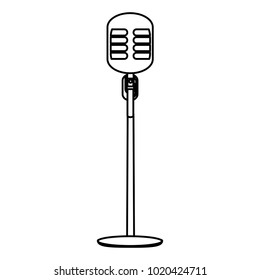 retro microphone icon