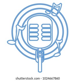 retro microphone icon