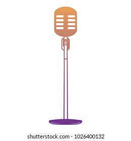 retro microphone icon
