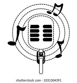 retro microphone icon