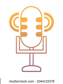 Retro microphone icon 