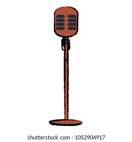 retro microphone icon