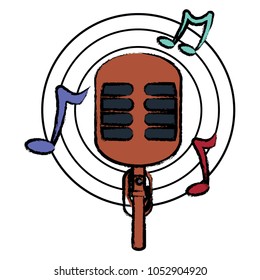 retro microphone icon