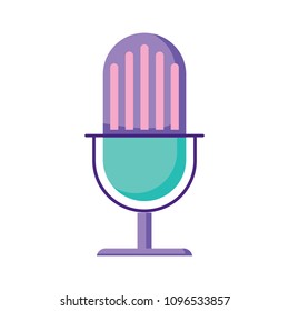 retro microphone icon
