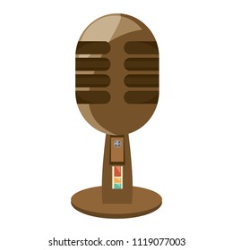 retro microphone icon