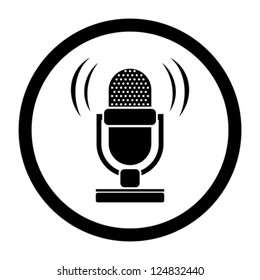 Retro Microphone Icon