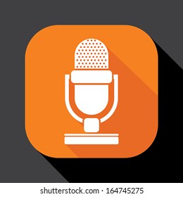 retro microphone icon