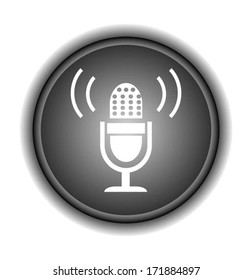 retro microphone icon