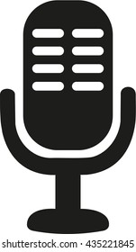 Retro microphone icon