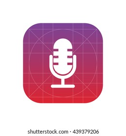 retro microphone icon