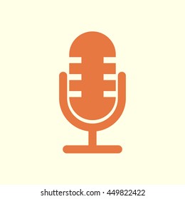 retro microphone icon