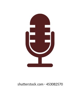 retro microphone icon