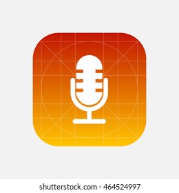 retro microphone icon