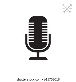 Retro microphone icon