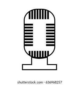 retro microphone icon