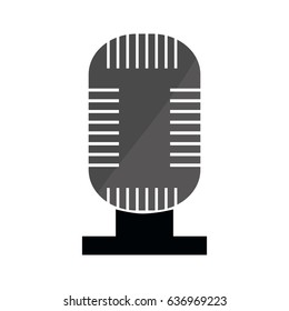 retro microphone icon