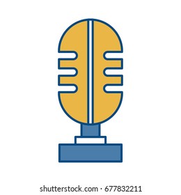 retro microphone icon