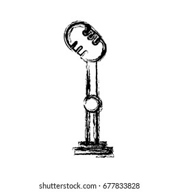 retro microphone icon
