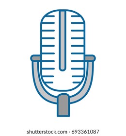 retro microphone icon