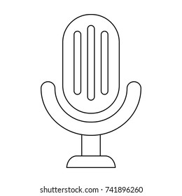 retro microphone icon