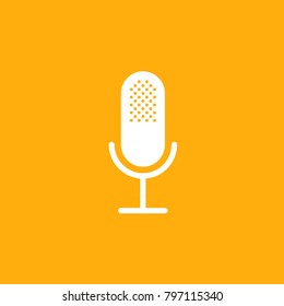 retro microphone icon