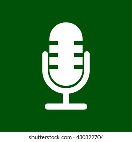 retro microphone icon. retro microphone vector illustration