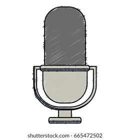 retro microphone isolated icon