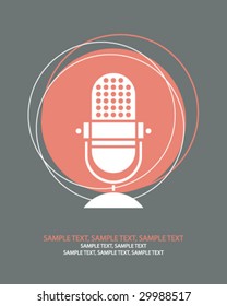 retro microphone n
