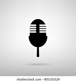 Retro microphone sign