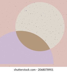 retro minimal mid century modern background vector illustration. modern scandinavian abstract art. muted colors