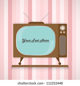 Retro Minimal Television Set