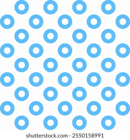 Retro minimalist vector pattern with circular grid and polka dots. Seamless abstract geometric background with circles, ideal for print applications. Timeless, simple design