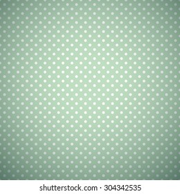 Retro mint and emerald vector seamless pattern. Endless texture can be used for wallpaper, pattern fill, web page background, surface texture. Shabby vintage dot geometric ornament.