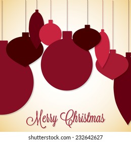 Retro mixed baubles in vector format.