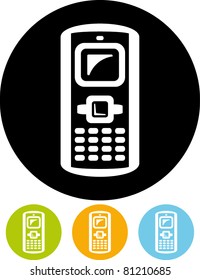 Retro mobile phone (Vector)
