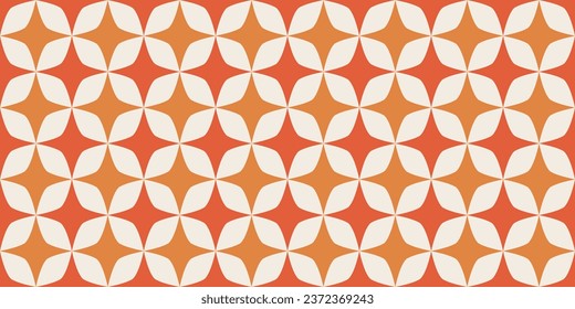 Retro Mod Pattern | Seamless 60s Wallpaper | Palm Springs Background | 1960s Mid Century Geometric Breeze Block