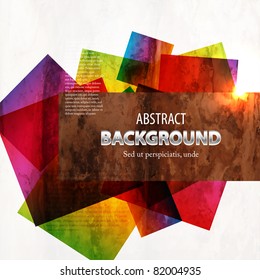 Retro modern abstraction in color. Abstract Vector Background