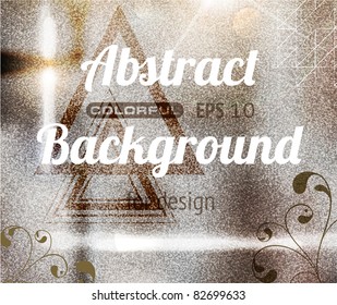 Retro modern abstraction in color. Abstract Vector Background