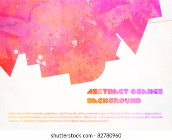 Retro modern abstraction in color. Abstract Vector Background