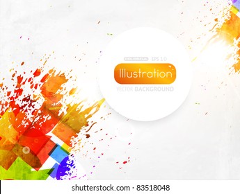 Retro modern abstraction in color. Abstract Vector Background