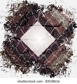 Retro modern abstraction in color. Abstract Vector Background