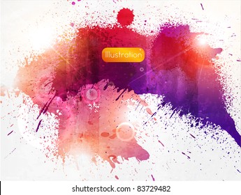 Retro modern abstraction in color. Abstract Vector Background