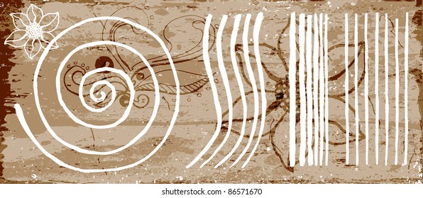 Retro modern abstraction in color. Abstract Vector Background