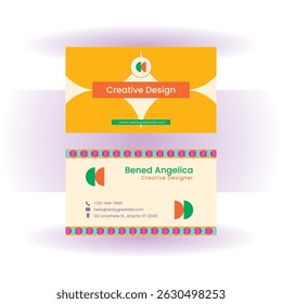 Retro Modern Business Card Design