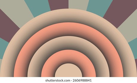 Retro modern papercut background with layered abstract design. Perfect for branding, web, social media, and print. High-quality vector, fully scalable and editable