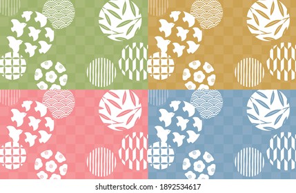 Estilo retro moderno y bonito japonés