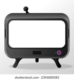 retro modern tv design concept 
